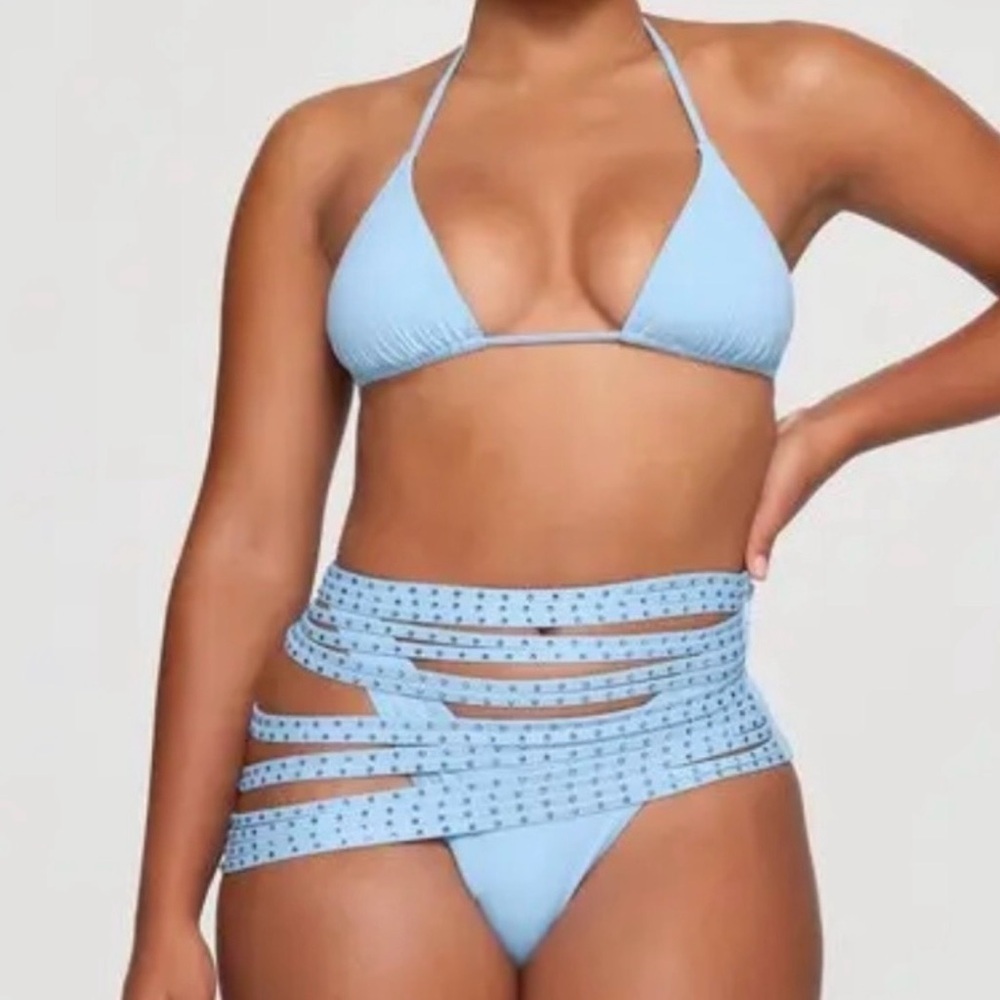 SKIMS Light Blue Women's Swim Coverup
